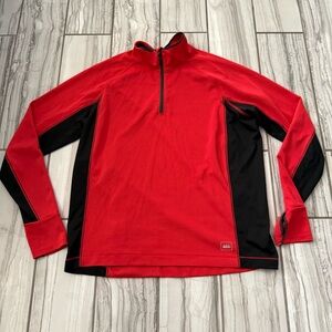 REÍ polyester long sleeve 1/4 zip